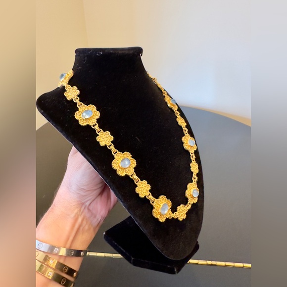 NWT Authentic Rare Luxury Julie Vos Flower Stations Statement Necklace - Picture 11 of 17